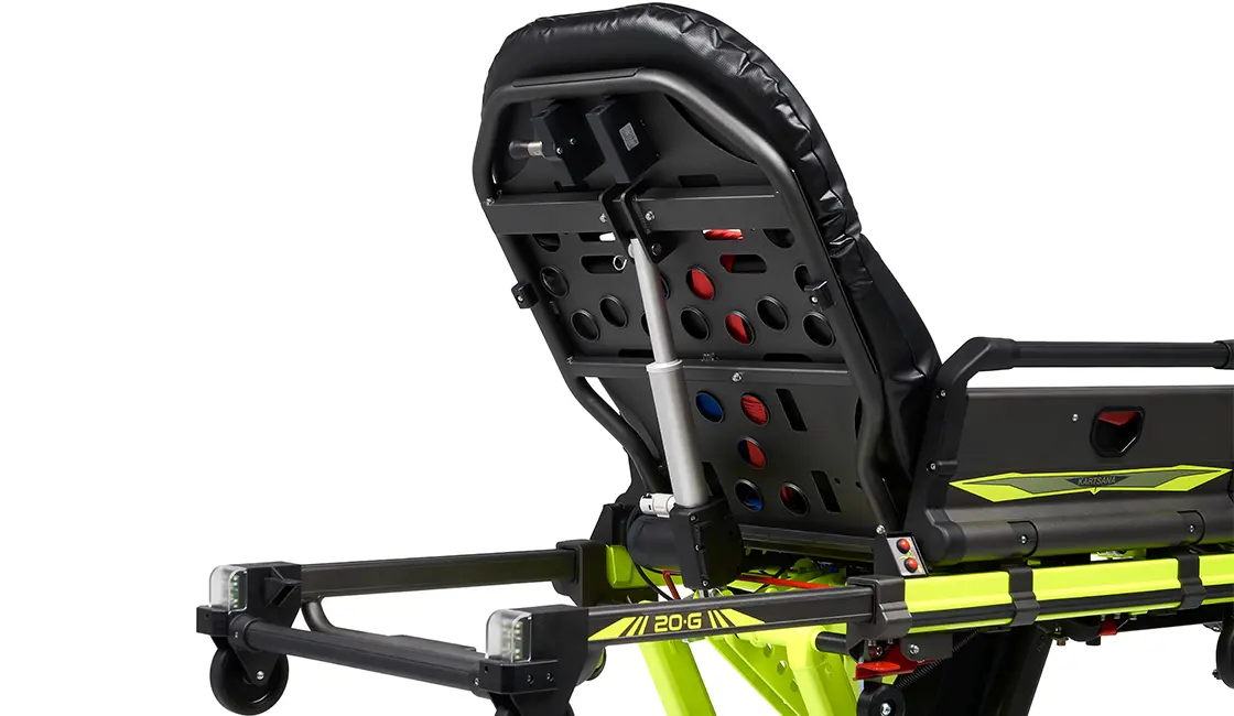 Elektrisch verstellbares Rückenteil Kartsana Barvo2C Tragenlagerung